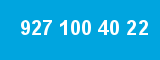 927 100 40 22 927 100 40 22